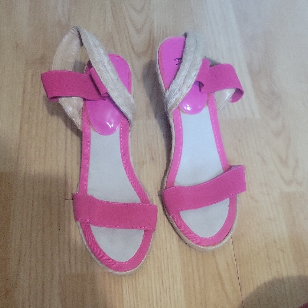 Diba Pink Wedge Sandals